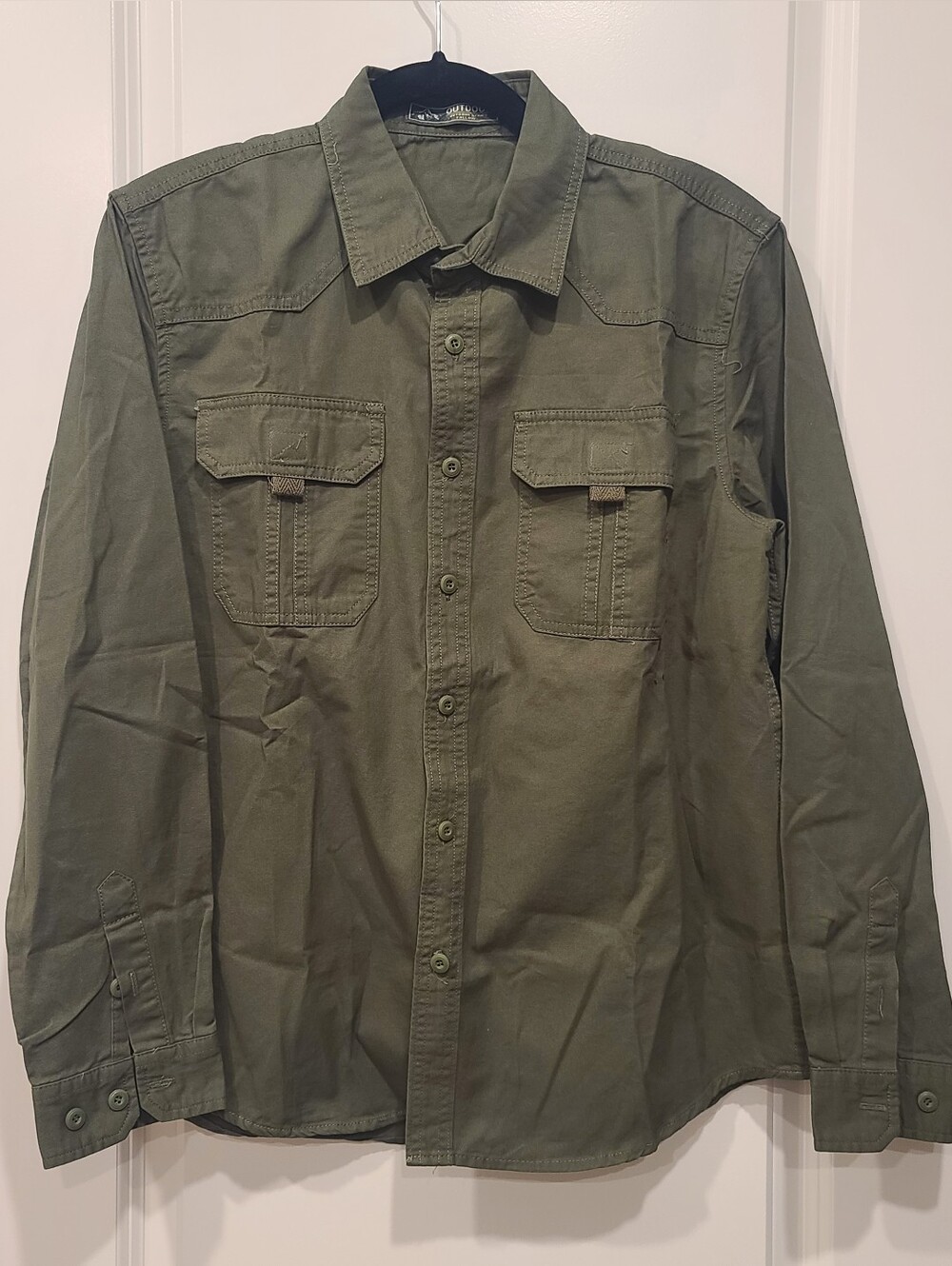Olive Green Tactical Utility Shirt. BB 12